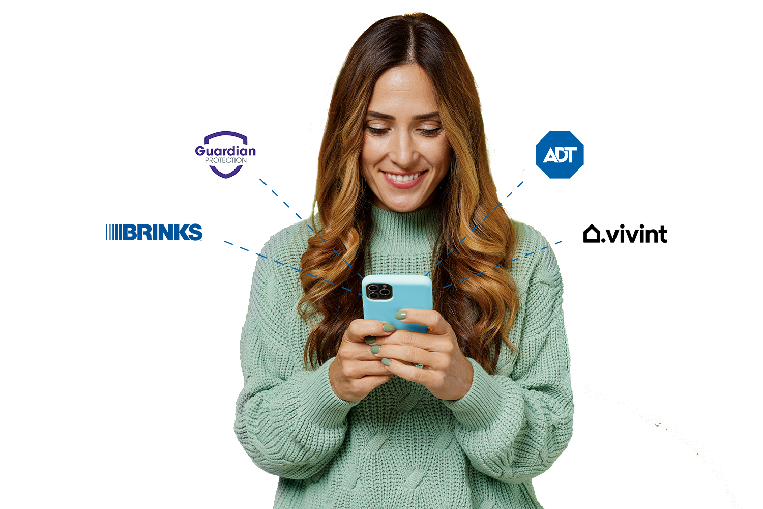 Home security system with mobile app